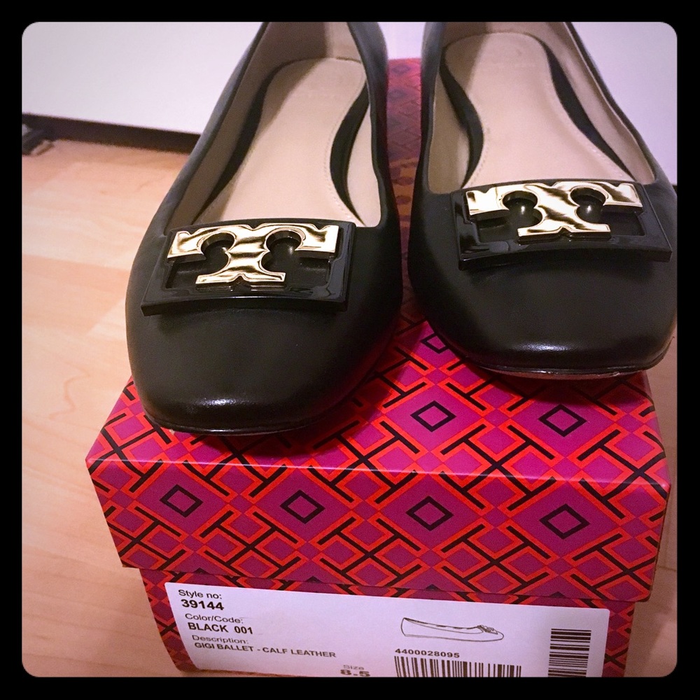 Tory Burch Gigi Ballet Flat. Patent Leather 8.5